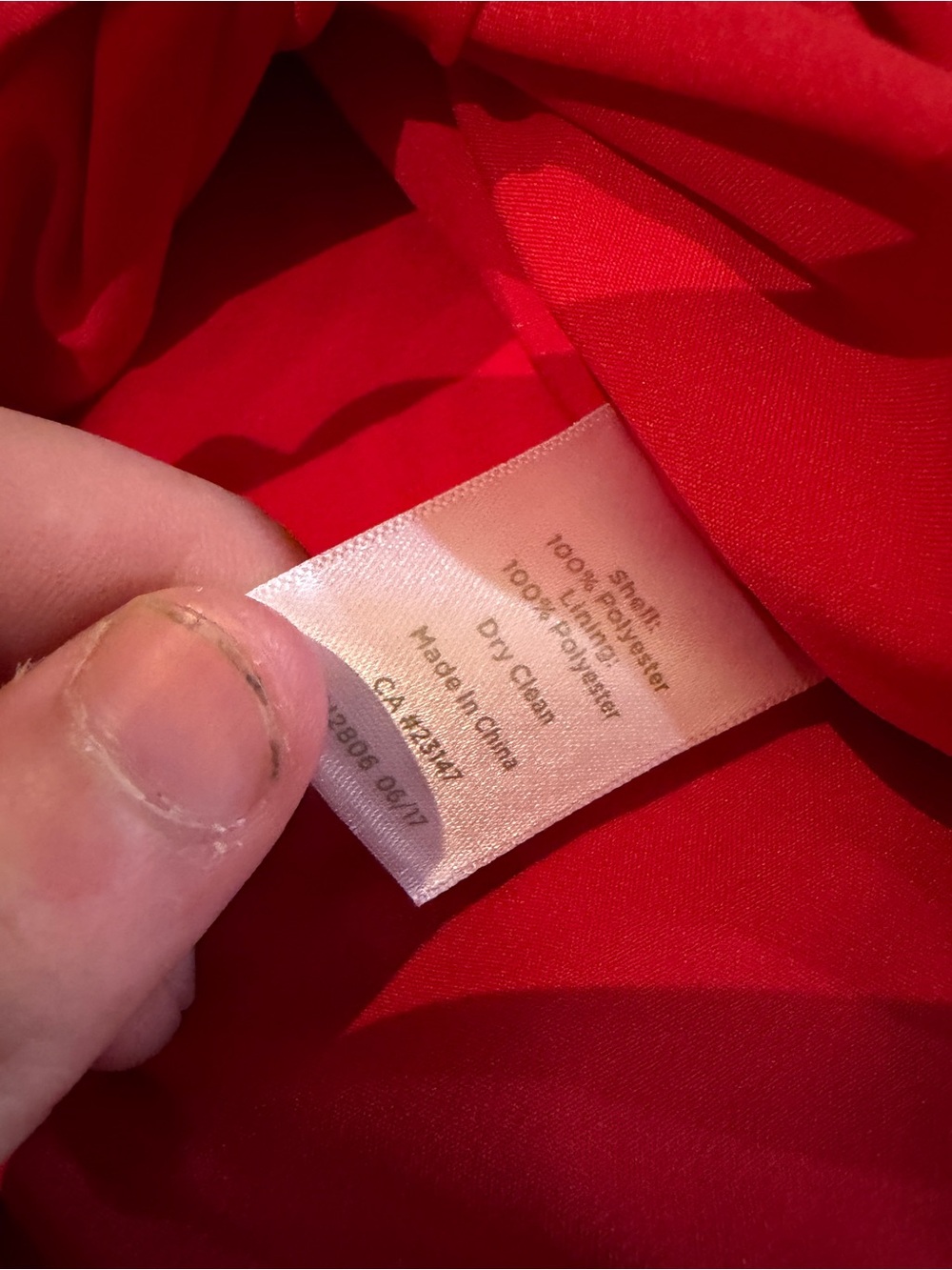 Women’s RSVP by Talbots Red Lace Blouse Scalloped Hem Lined Formal Top NWT sz 18 - Picture 5 of 5